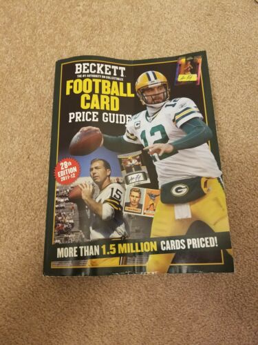 2011-12 Beckett Football Card Pricing Guide 28th Edition with Aaron Rodgers