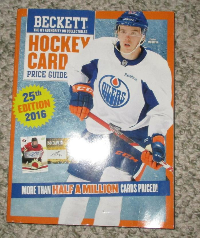 BECKETT HOCKEY CARD PRICE GUIDE 25TH EDITION CONNOR McDAVID COVER