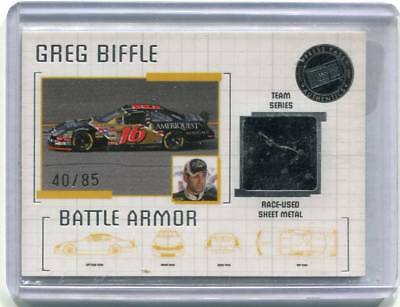 2007 Press Pass - GREG BIFFLE - Battle Armor Race Used Sheet Metal  NASCAR #d/85