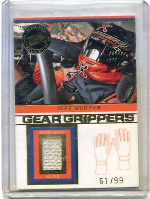 2008 Pess Pass Stealth - JEFF BURTON - Race Used Glovesl - NASCAR #d/99