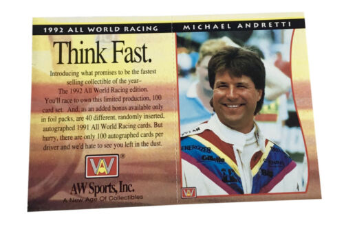 1992 All World Racing Michael Andretti 5