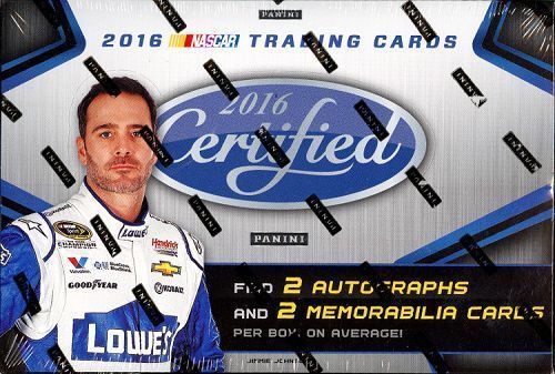 Nascar 2016 Certified Trading Cards Hobby Box 2016