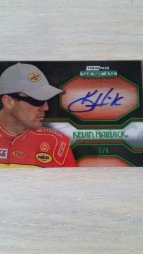 KEVIN HARVICK 2010 PP SHOWCASE ELITE EXHIBIT INK CARD VERY RARE CARD.  5 OF 5
