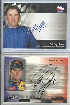 2000 Upper Deck MAXX Racing - ROBBY GORDON - On Card Autograph - NASCAR