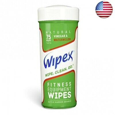 Wipex Natural Gym & Fitness Equipment Wipes for Personal Use, 75 Ct - Great for