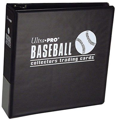ultra pro 3 inch baseball album blue black card new albumblack d ring binder box