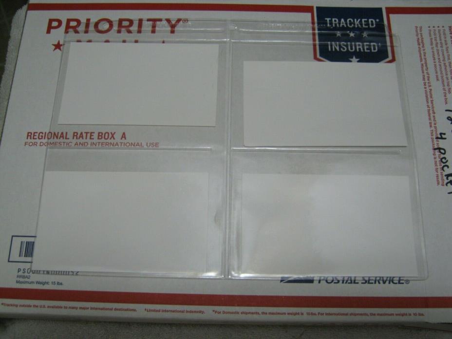 125 4 pocket page protectors for postcards ect 100 + 25