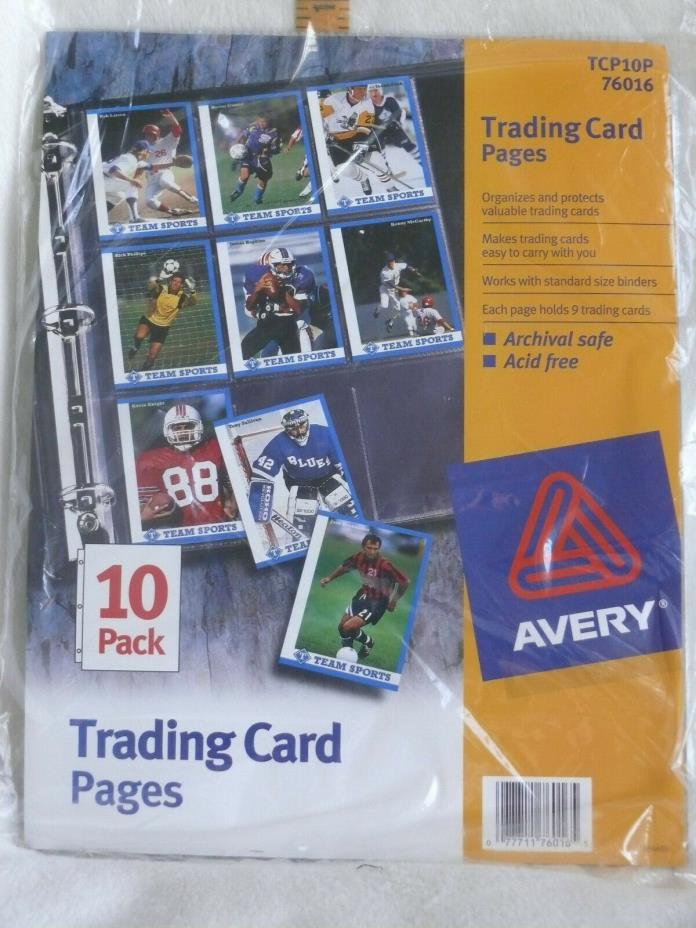 PHOTO ALBUM or Trading Card Pages by Avery 10pk