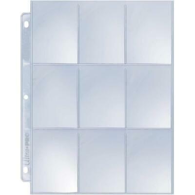 Standard Size Cards Silver Series Page Plastic Protector Album Sleeves 9 Pocket