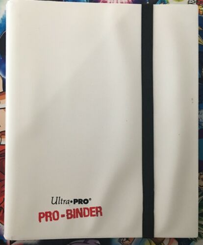 Ultra Pro Pro-Binder 9 Pocket White BINDER 20 Pages (360 cards) USED
