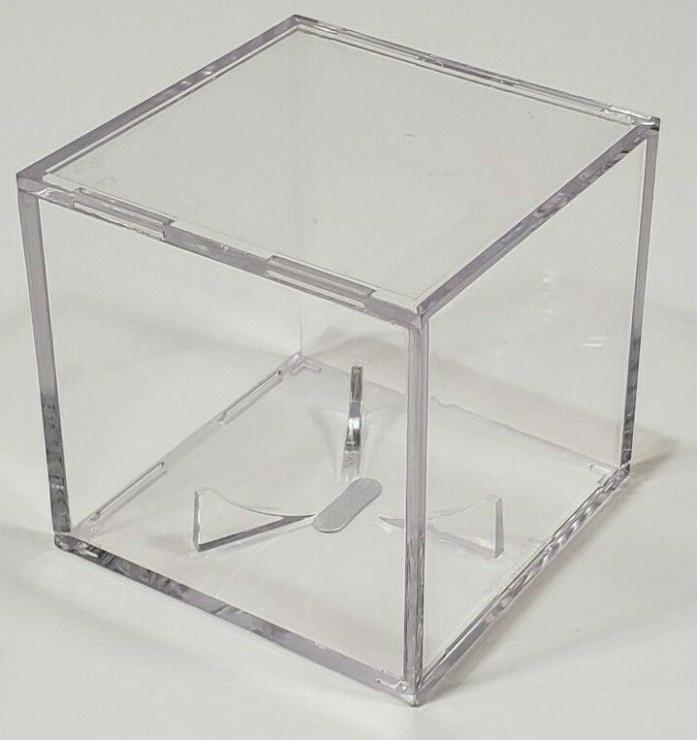 Baseball Holder Display Case Built in Stand Clear Acrylic Plastic