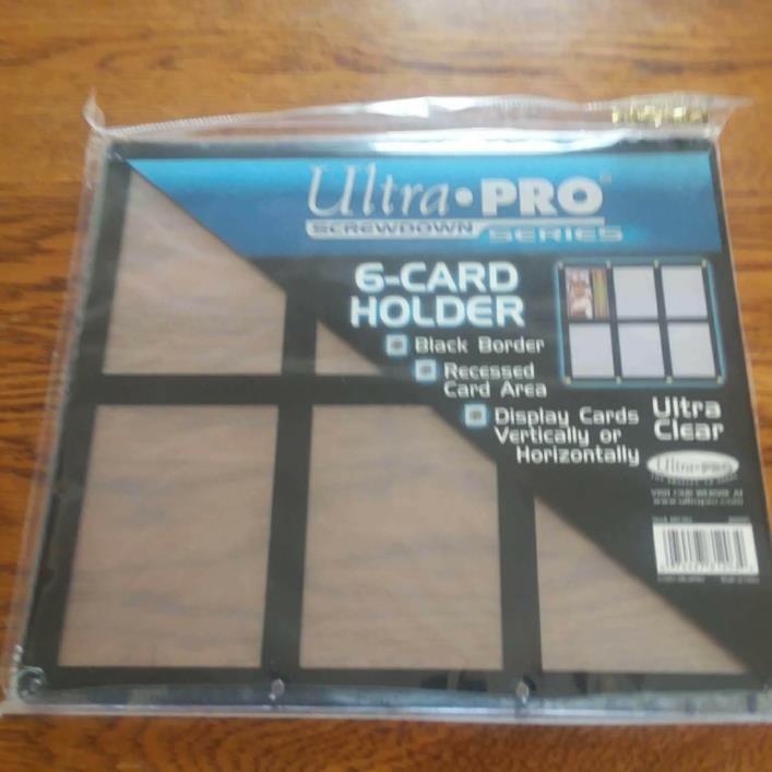 Ultra Pro 6 Card Holder Black Border Screwdown Series