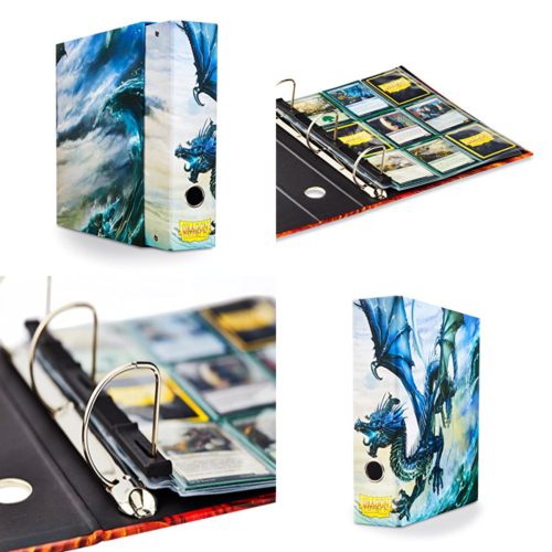 Slipcase Binder Dragon Shield 9 Pocket Art BLUE TOY Collectible Card