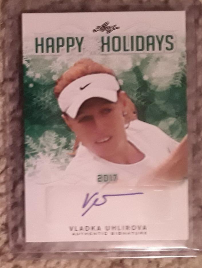 2017 Leaf Happy Holidays Vladka Uhlirova Auto Autograph