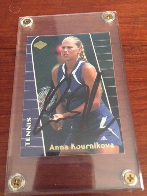 ANNA KOURNIKOVA 2000 TN Collectors AUTOGRAPH Card!! Tennis Star AK4