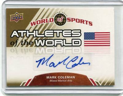 2010 Upper Deck World of Sports - MARK COLEMAN - Autograph - MMA UFC