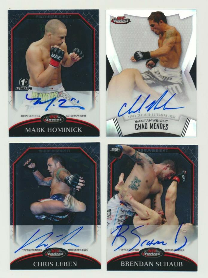 2011 Topps UFC Finest Mark Hominick Autographed card   # A-MH