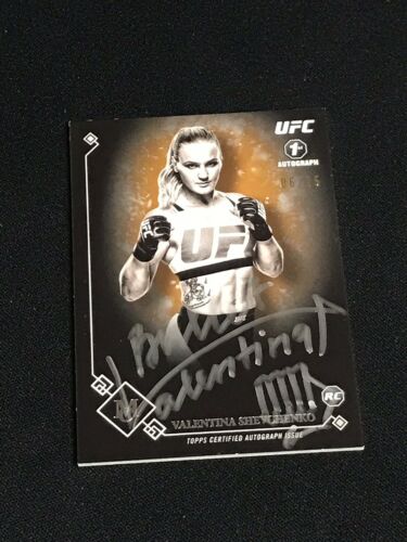 2017 Topps UFC Museum Valentina Shevchenko RC 1st Auto Autograph Card 6/25