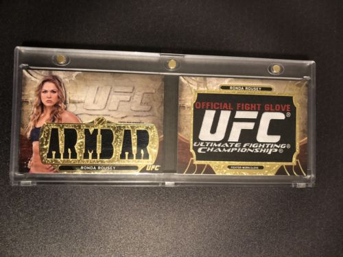 Ronda Rousey UFC WWE 2014 Topps Knockout Worn Glove 1/1 Book