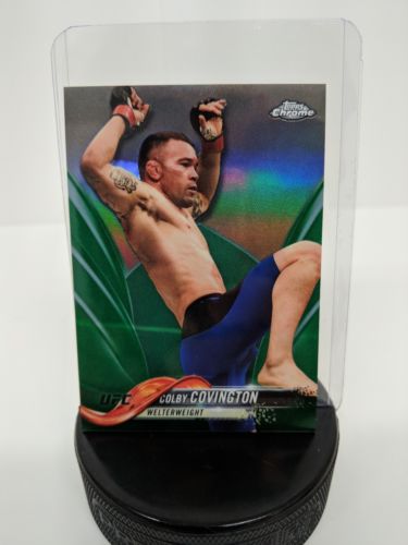 Colby Covington UFC Topps Chrome 2018 Green Refractor /99 MMA
