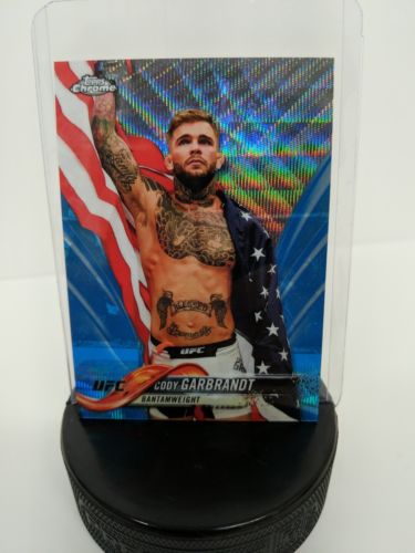 Cody Garbrandt UFC Topps Chrome 2018 Blue Wave Refractor 11/75 Rare MMA No Love