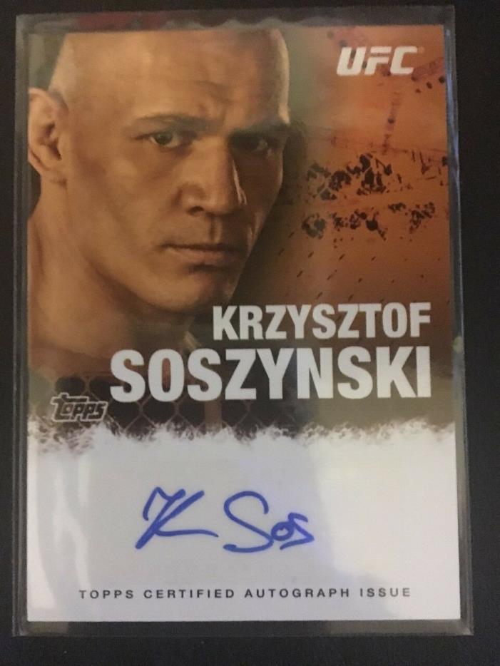2010 TOPPS UFC TITLE SHOT KRZYSZTOF SOSZYNSKI AUTO CARD