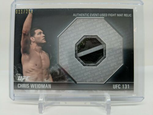 Chris Weidman UFC Topps 2012 Knockout Fight Mat Relic 011/288