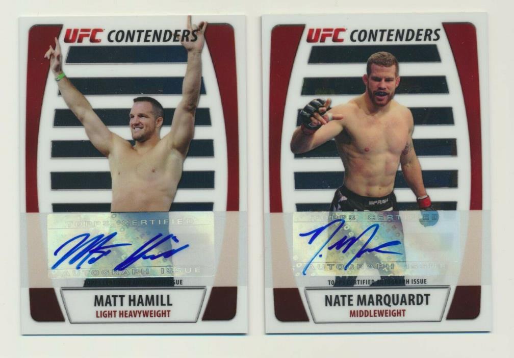 2011 Topps UFC Certified Autographed card   #CA-NM Nate Marquardt