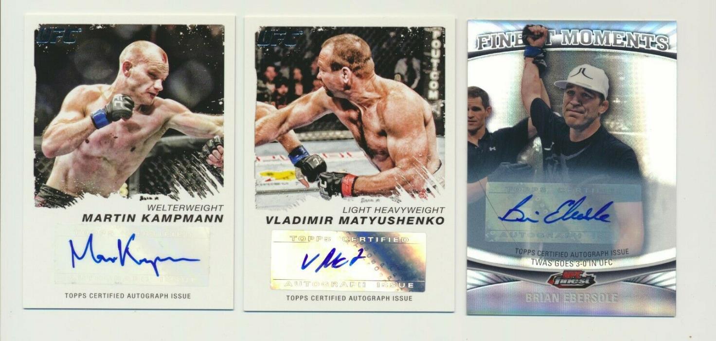 2011 Topps UFC Certified Autographed card   #CS-VM Vladimir Matyushenko