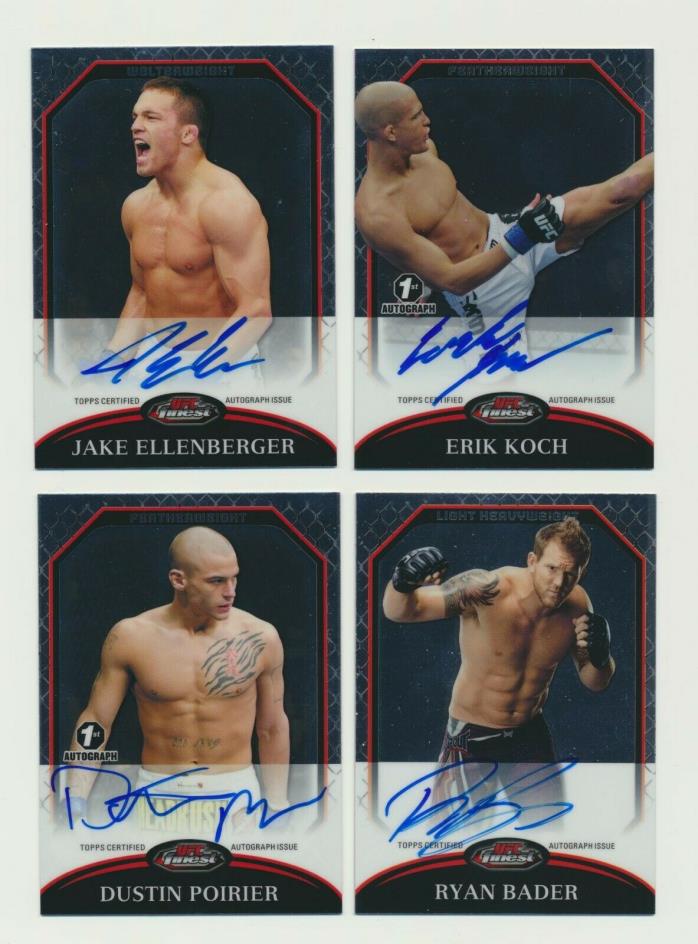 2011 Topps UFC Finest Jake Ellenberger Autographed card   # A-JE   (BB)