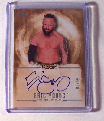 2017 Topps WWE Undisputed Bronze Autograph Eric Young /99 NXT On Card Auto TNA