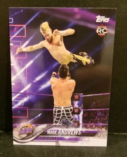 Rare Rookie Card Topps WWE 205 Live #150 Mark Andrews Wrestling Card