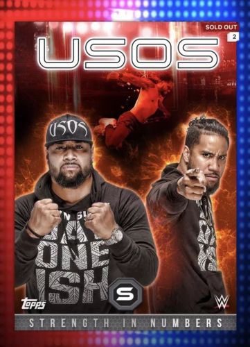 Slam DIGITAL The Usos Jimmy Jey Uso Strength In Numbers WWE Topps