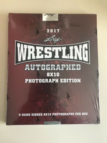 2017 Leaf Wrestling Signed Autographed 8x10 Photo Edition Hobby Box