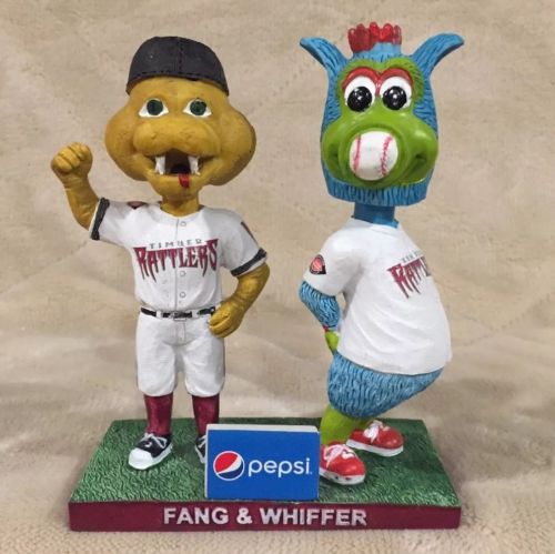 Fang & Whiffer Mascot Wisconsin Timber Rattlers Bobblehead Brewers Minor League