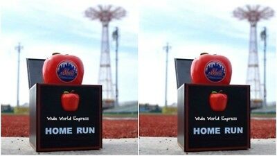 TWO BROOKLYN CYCLONES HOME RUN APPLE JACK IN THE BOX 2017 SGA NEW YORK METS LOT