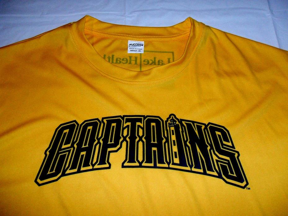 Lake County Captains MiLB Gold Polyester Jersey Shirt Men's XL Cleveland Indians