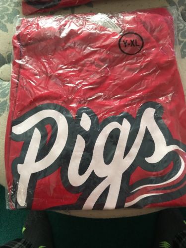 LEHIGH VALLEY IRON PIGS -- SGA YOUTH JERSEY -- XL Extra Large Red