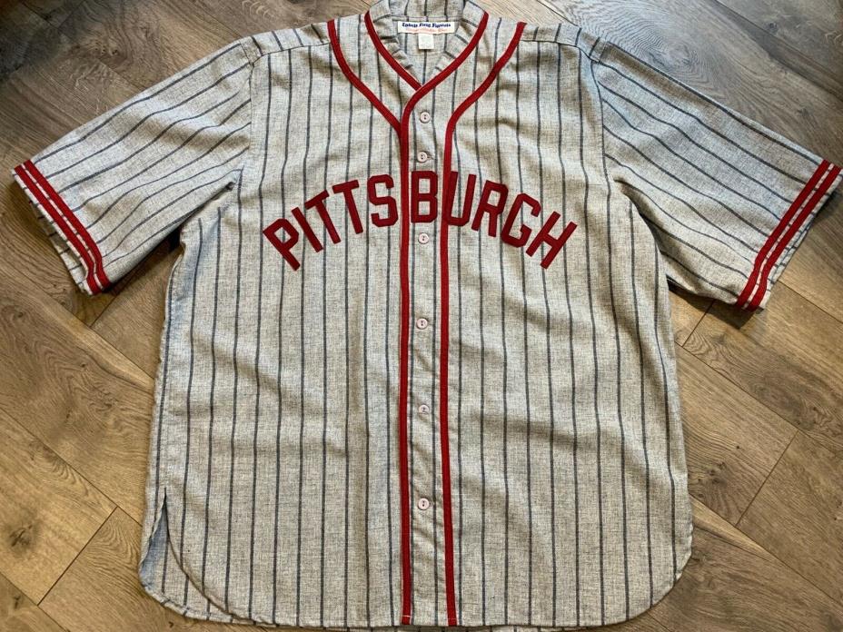 Vtg Pittsburgh Crawfords Ebbets Field Flannels 1935 Road Jersey XXL USA Wool