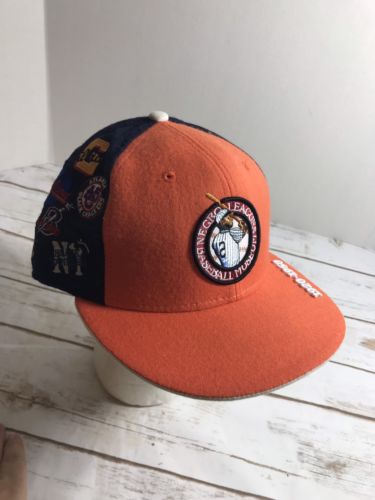 Negro League Baseball Museum Fitted Hat 7 1/4 Stitch Embroidery Orange