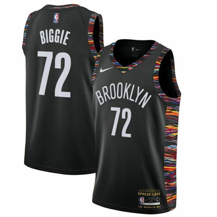 NWT Brooklyn Nets Biggie Smalls #72 mens jersey S-2XL