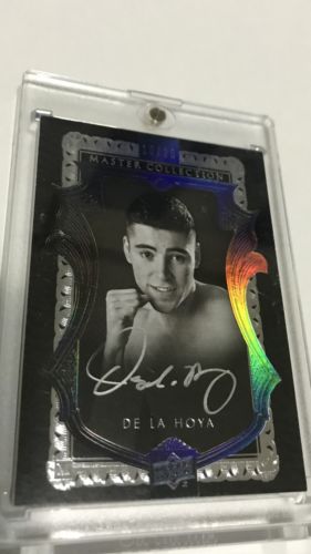 2015 Oscar DeLaHoya Master Collection UD 10/20 Hologram Boxing  Autograph Card