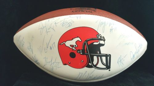 Collectible 1998 Calgary Stampeders Canada Prof. Football Team Autographed!