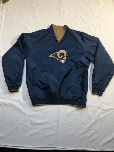 NFL Vintage Rams Reversible Windbreaker Pullover Jacket M