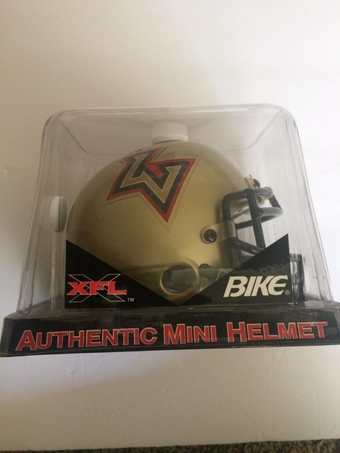 Official Las Vegas Outlaws Mini Helmet XFL Bike RARE Out of Print Inaugural Team