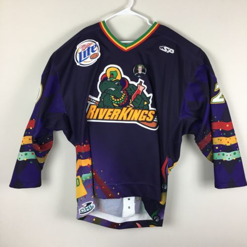 Memphis River Kings Game Worn Jersey Signed McBrien #20 2006 Mardi Gras