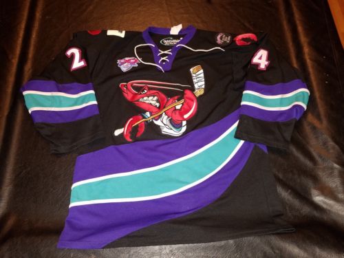 Shreveport Mudbugs Tim Hill Game Worn Jersey WPHL CHL