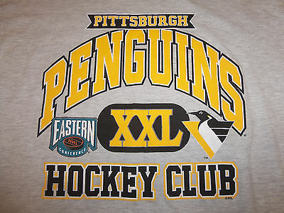 NHL Pittsburgh Penguins Eastern Conference XXL Hockey Club Gray T Shirt - XL