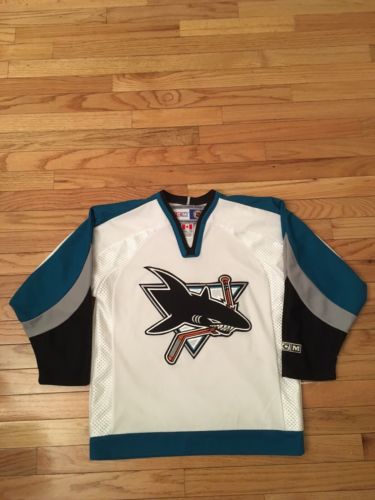 San Jose Sharks NHL Vintage CCM Jersey Youth Size L/XL