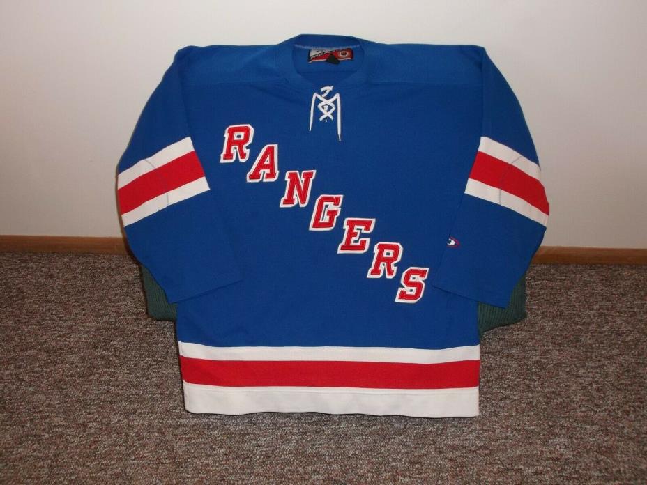 Vintage New York Rangers Jersey Sz Large ProPlayer NHL Hockey